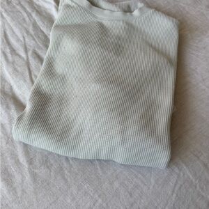 Men’s VUORI Cream Waffle Tee long sleeve